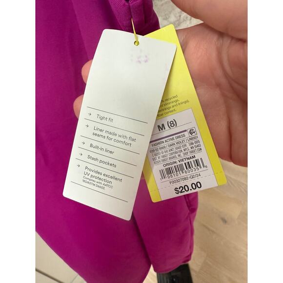 All In Motion Girls Dark Violet Asymmetrical Fashion Active Dress Size M - Picture 6 of 6